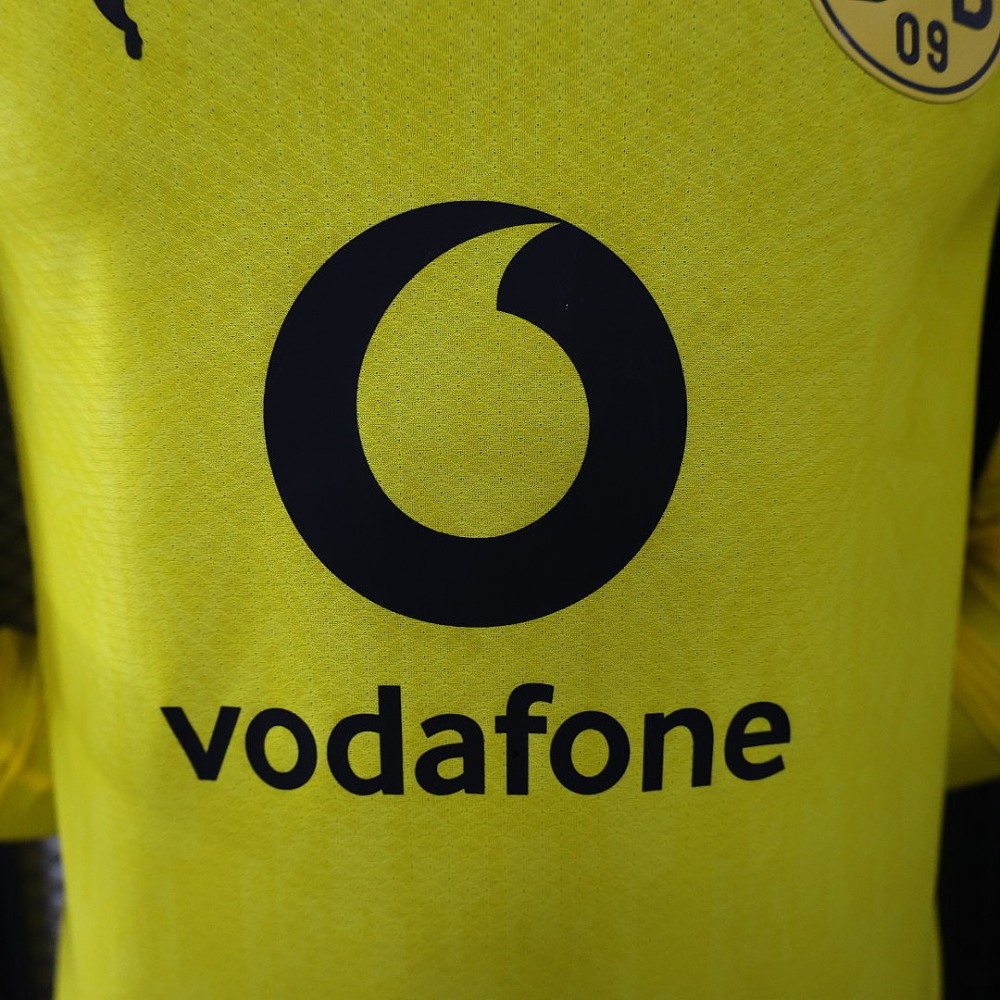 26-27 Borussia Dortmund Home Soccer Jersey Player Version Long Sleeve