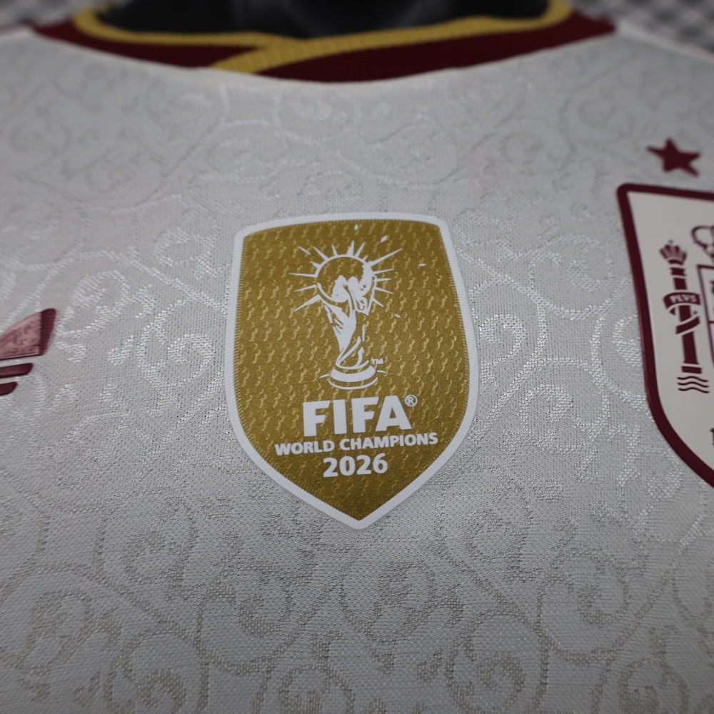 2026 Spain 2-Star Away World Cup Soccer Jersey Authentic Shirt Long Sleeve