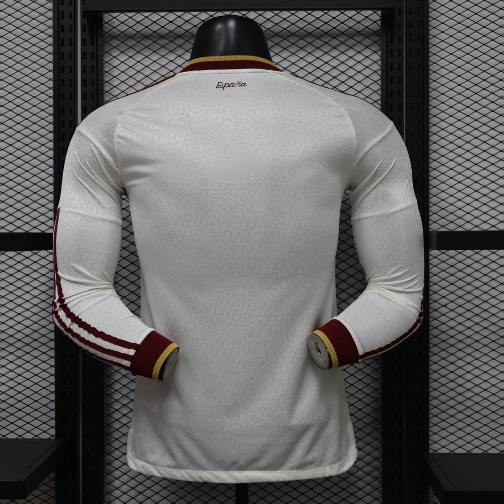 2026 Spain 2-Star Away World Cup Soccer Jersey Authentic Shirt Long Sleeve