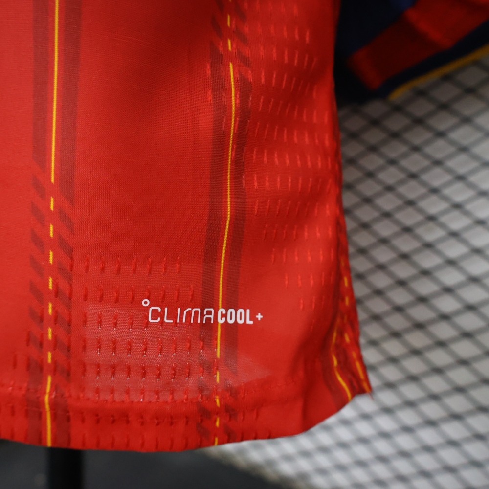2026 Spain 2-Star Home World Cup Soccer Jersey Authentic Shirt Long Sleeve