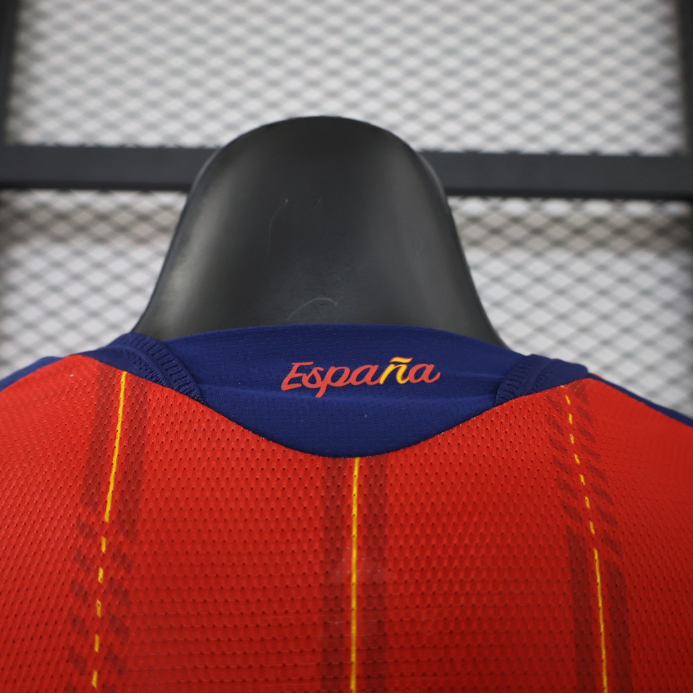 2026 Spain 2-Star Home World Cup Soccer Jersey Authentic Shirt Long Sleeve