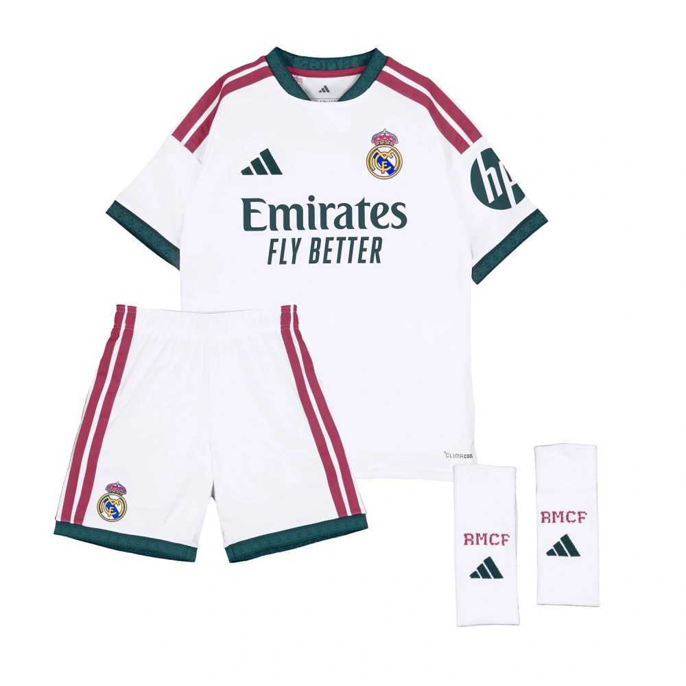26-27 Real Madrid Home Soccer Full Kids Kit