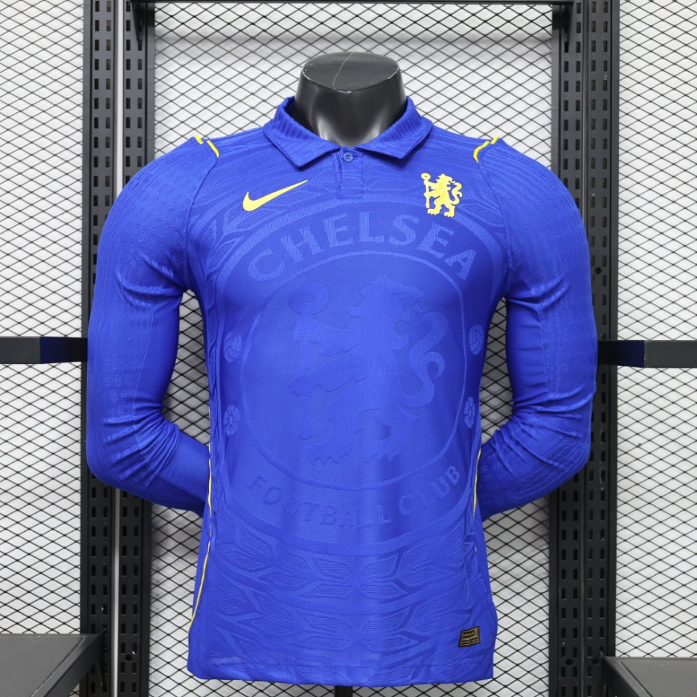 26-27 Chelsea Home Soccer Jersey Player Version Long Sleeve