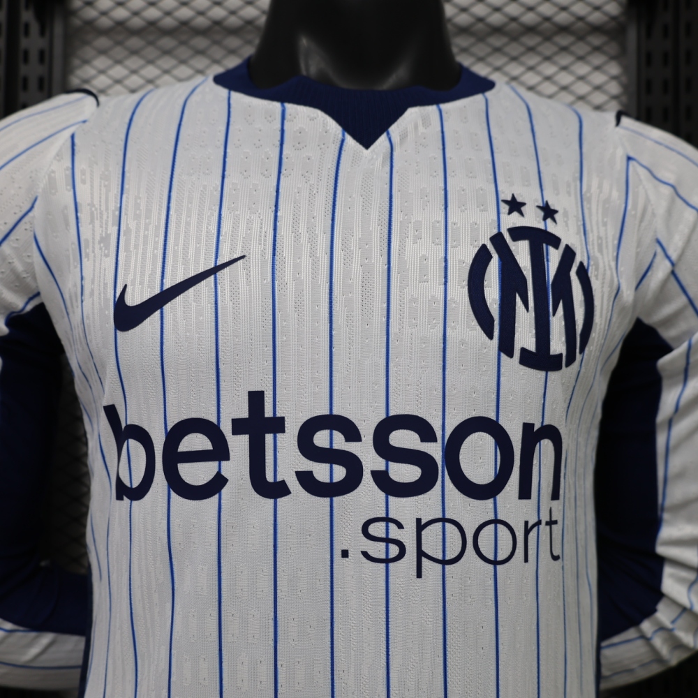 26-27 Inter Milan Away Kit Jersey Player Version Long Sleeve