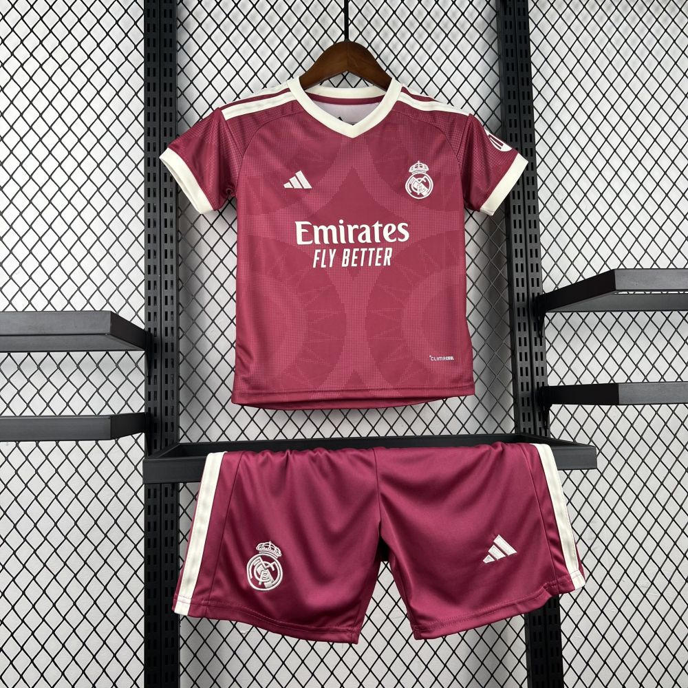 26-27 Real Madrid Away Soccer Kids Kit Jersey+Shorts