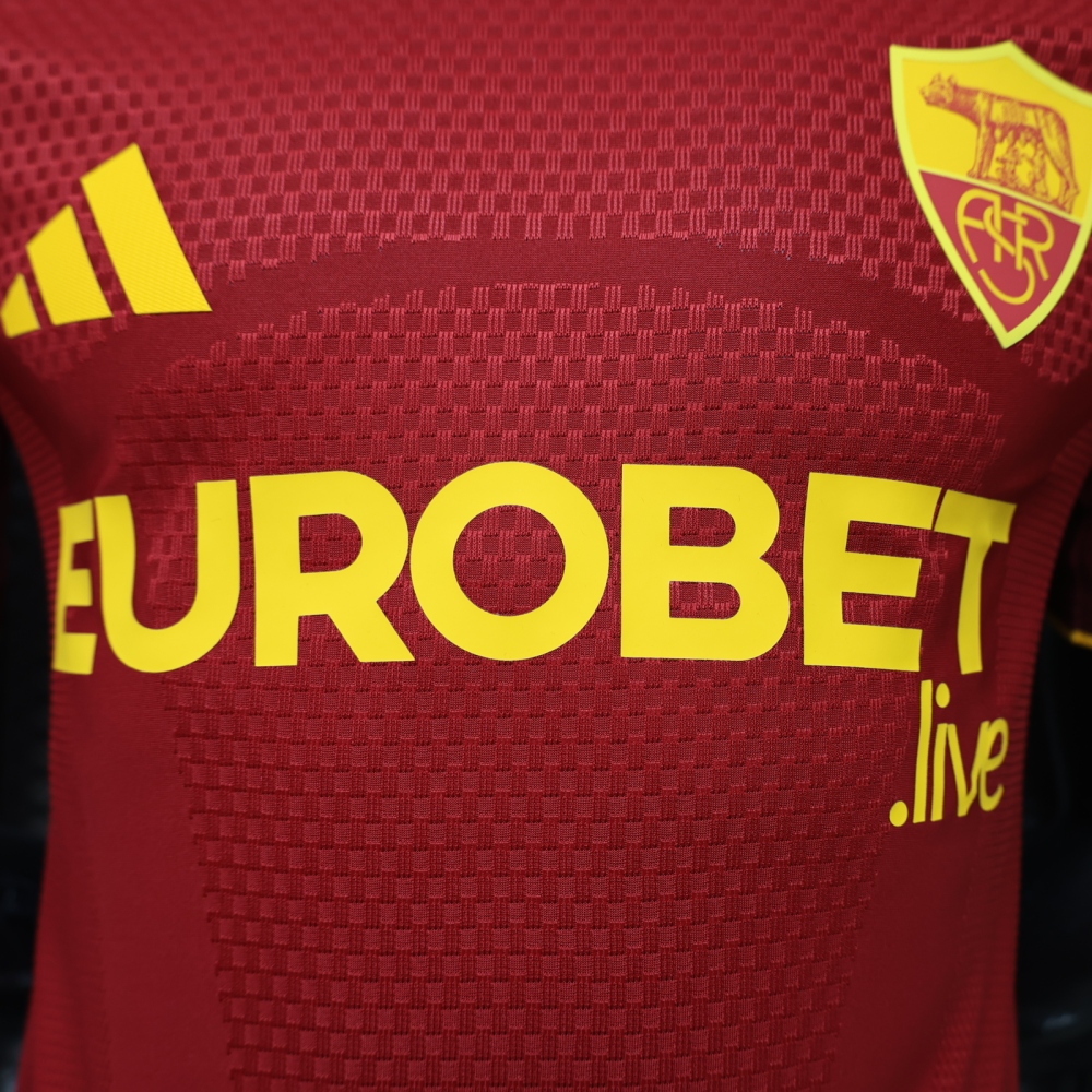 26-27 AS Roma Home Soccer Jersey Player Version