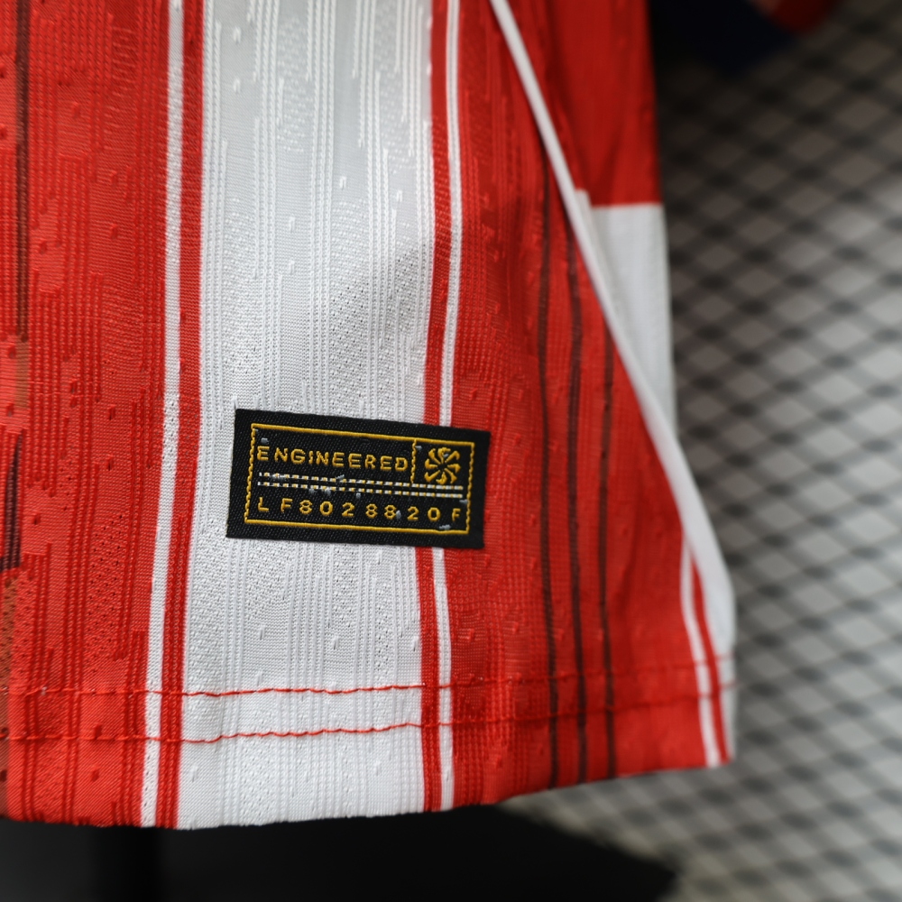 26-27 Atletico Madrid Home Soccer Jersey Player Edition Long Sleeve