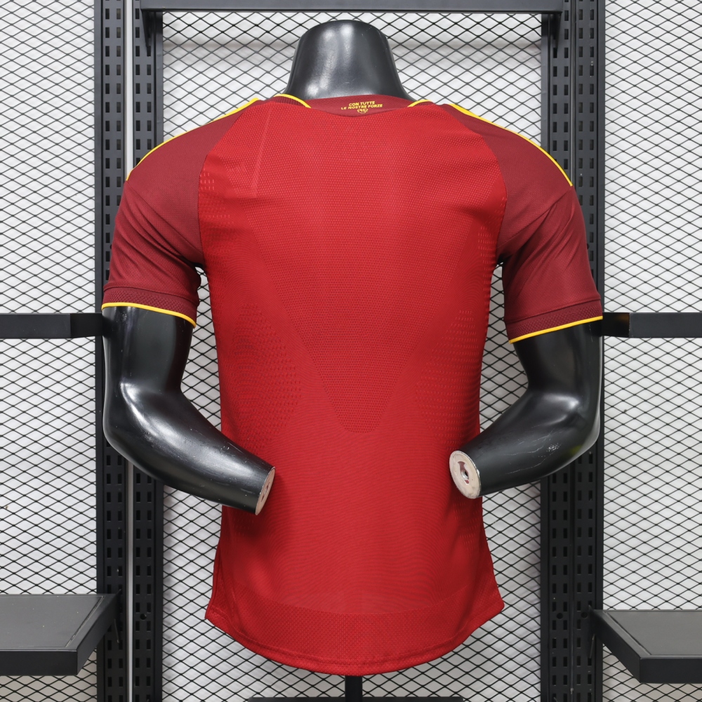 26-27 AS Roma Home Soccer Jersey Player Version