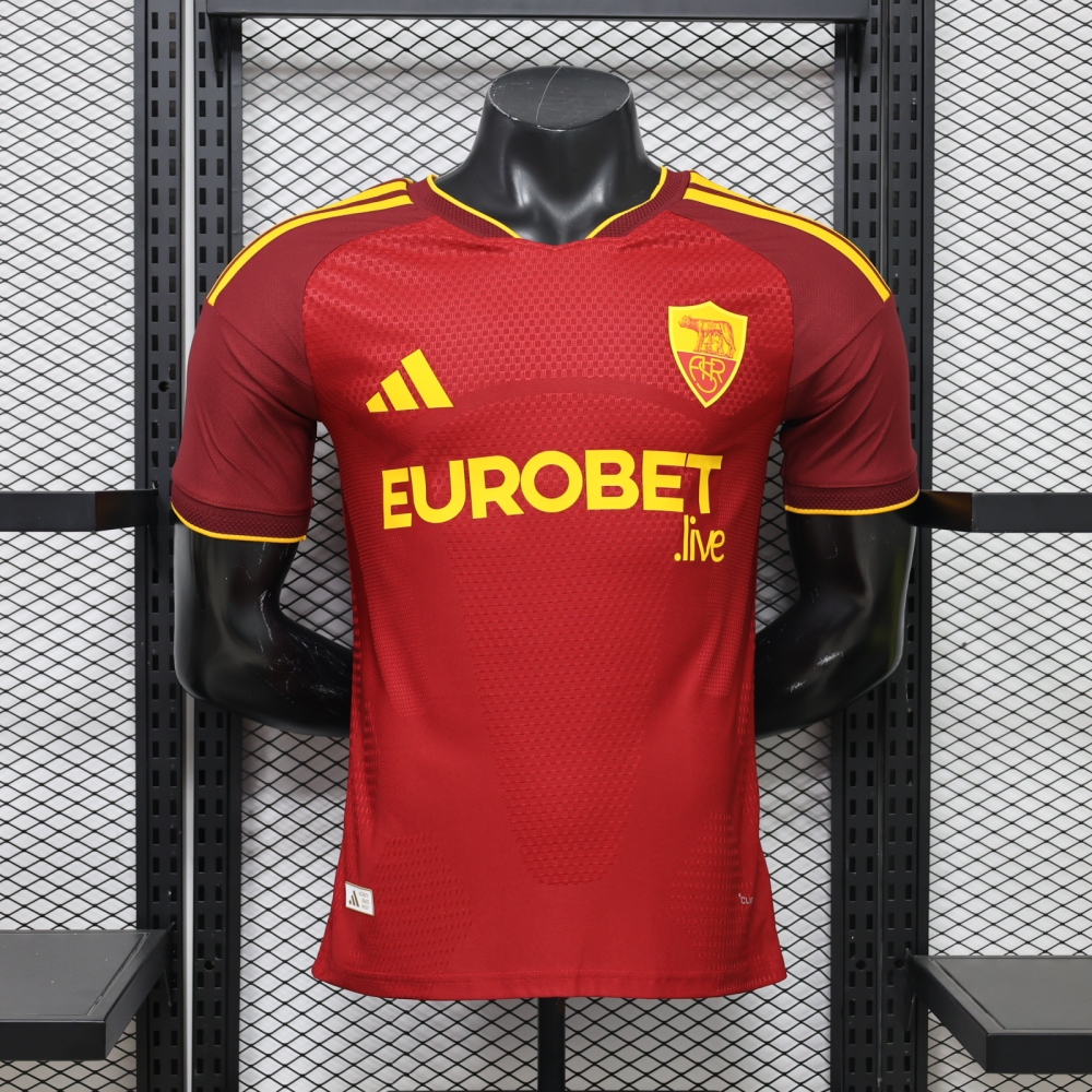 26-27 AS Roma Home Soccer Jersey Player Version
