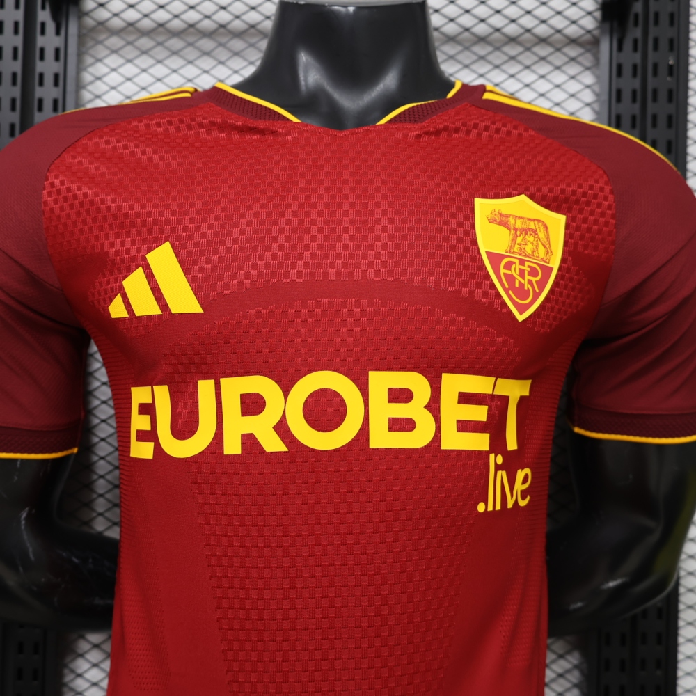 26-27 AS Roma Home Soccer Jersey Player Version