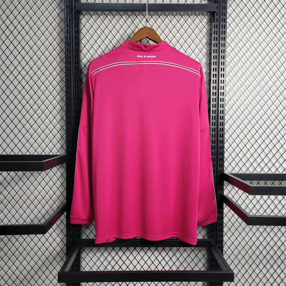 2014/15 Real Madrid Away Retro Jersey Pink Long Sleeve