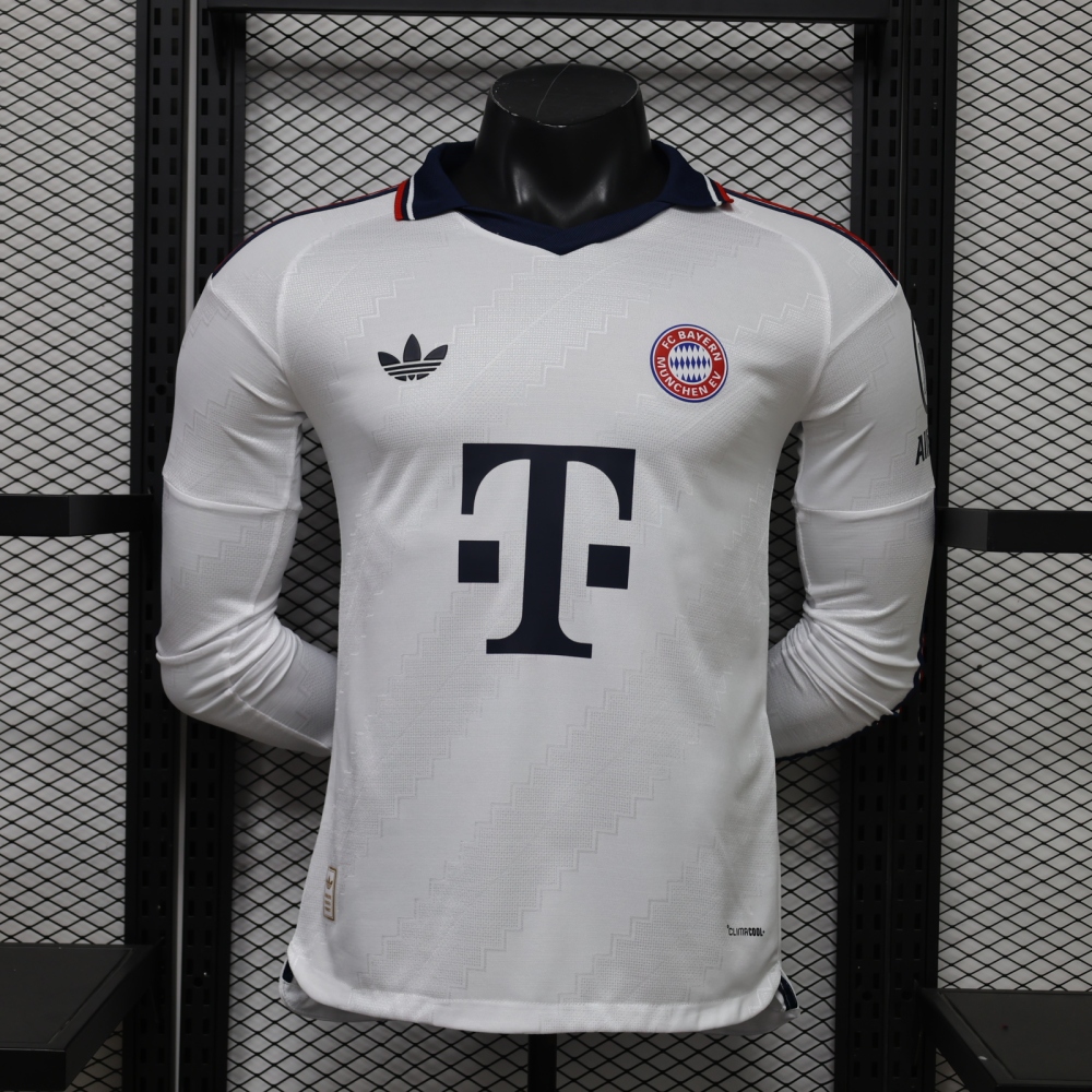 26-27 Bayern Munich Away Football Jersey Player Version Long Sleeve