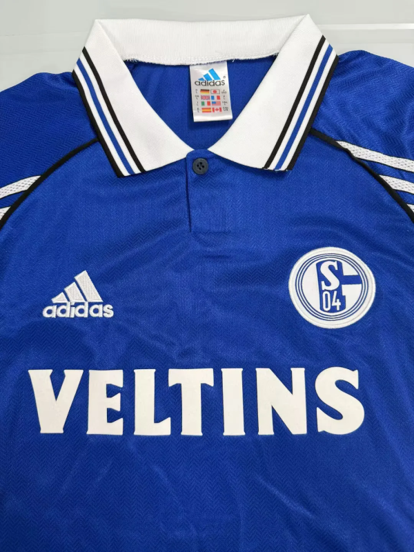 1998-2000 Schalke 04 Home Soccer Retro Jersey