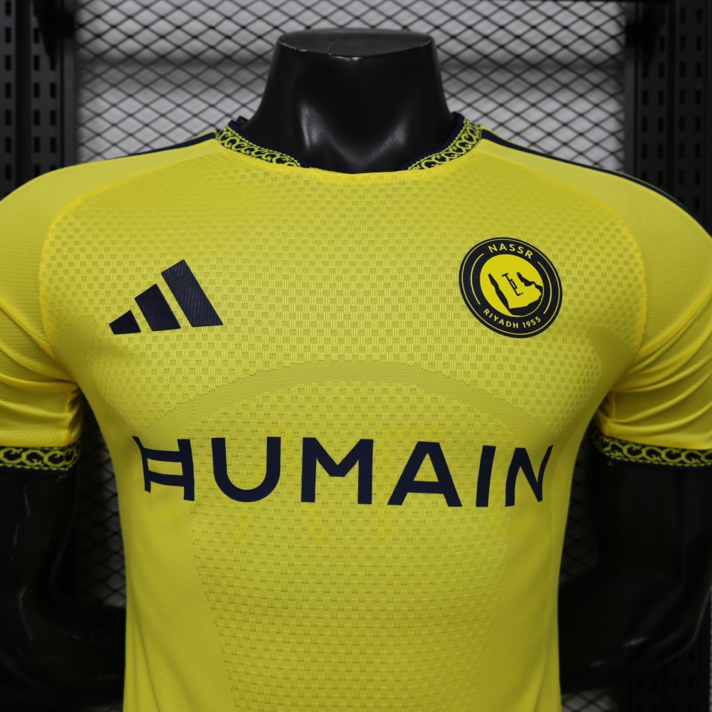 26-27 Al-Nassr Victory Home Soccer Jersey Player Version with Sponsor