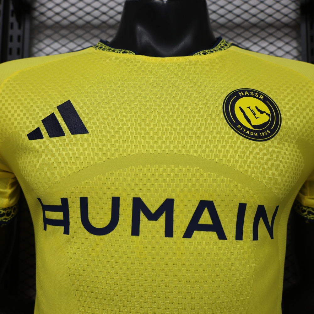 26-27 Al-Nassr Victory Home Soccer Jersey Player Version with Sponsor