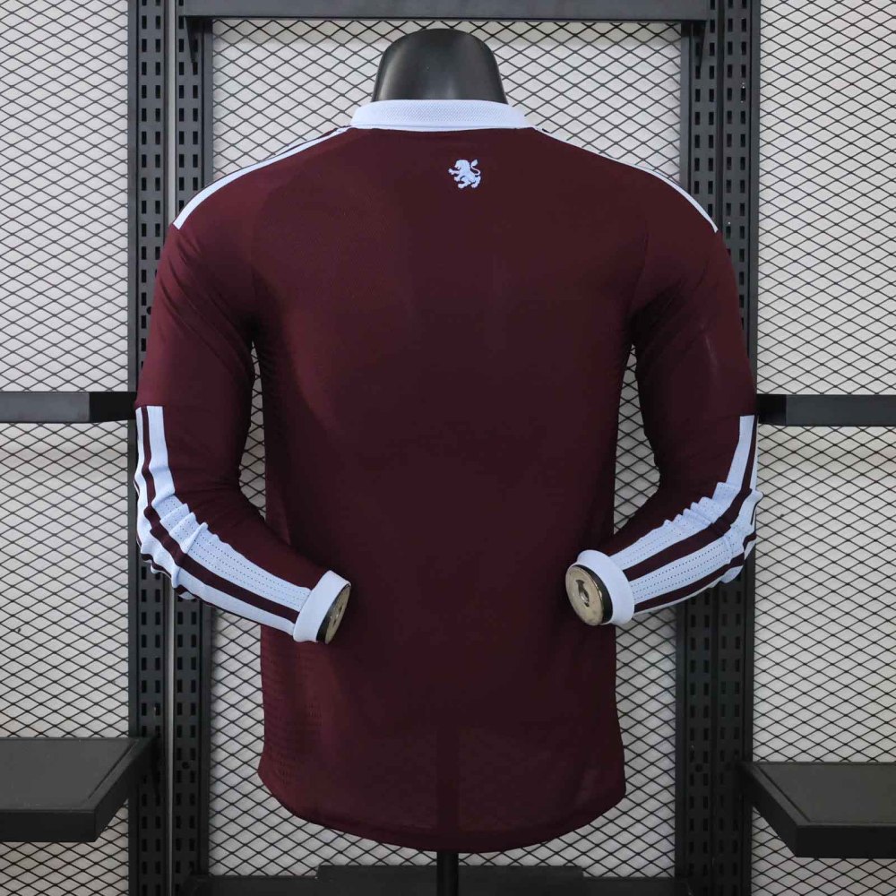 26-27 Aston Villa Home Soccer Jersey Player Version Long Sleeve
