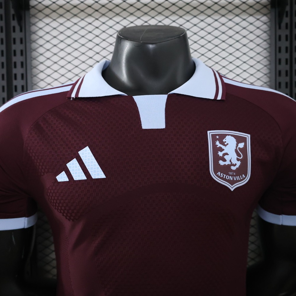 26-27 Aston Villa Home Soccer Jersey Player Version