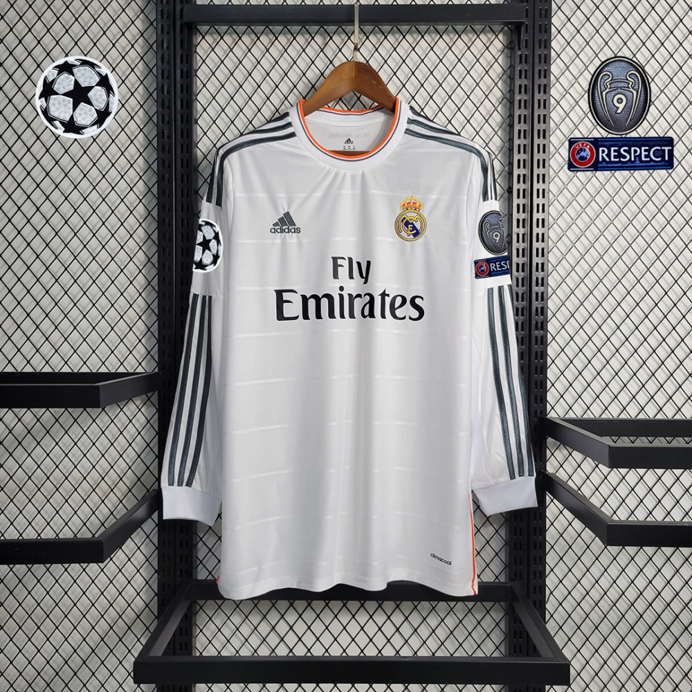 2013/14 Real Madrid Home Retro Jersey Long Sleeve