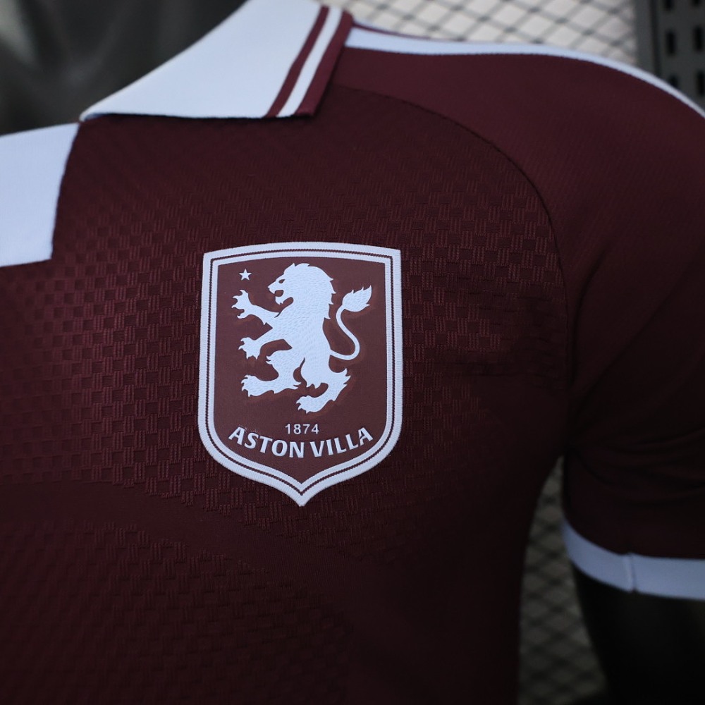 26-27 Aston Villa Home Soccer Jersey Player Version