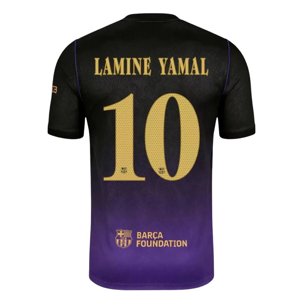 LAMINE YAMAL #10 Barcelona Away Jersey 2026/27 - UCL Font