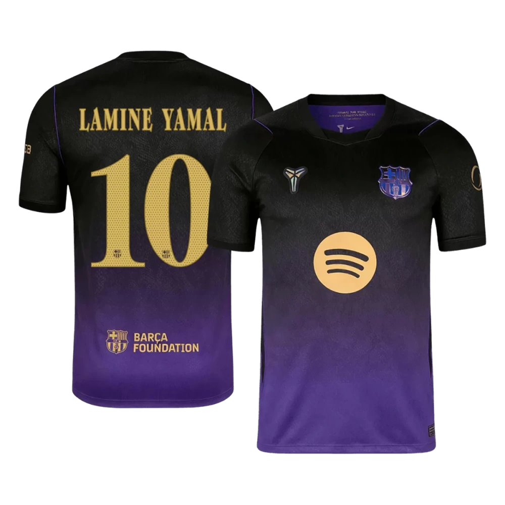 LAMINE YAMAL #10 Barcelona Away Jersey 2026/27 - UCL Font