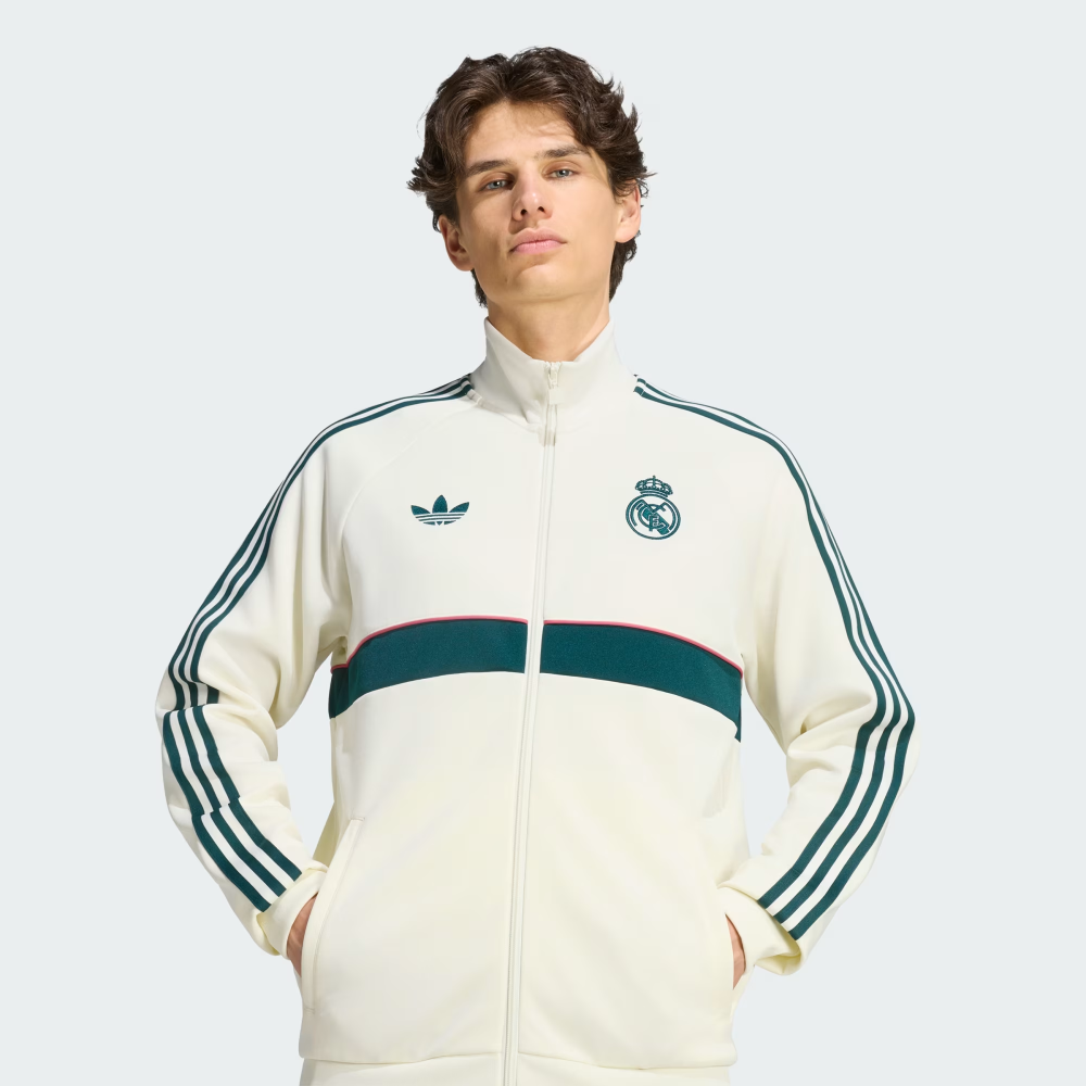 Adidas adidas Real Madrid Originals Track Top - Beige