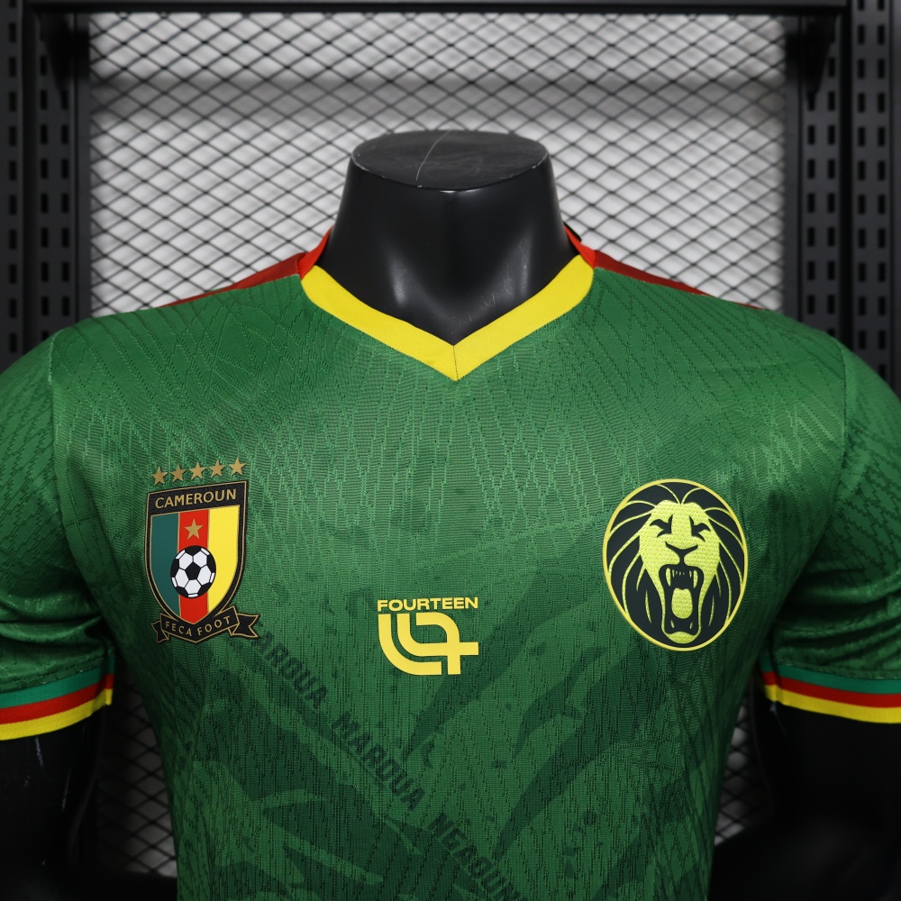 25-26 Cameroon Home Soccer Jersey Player Version