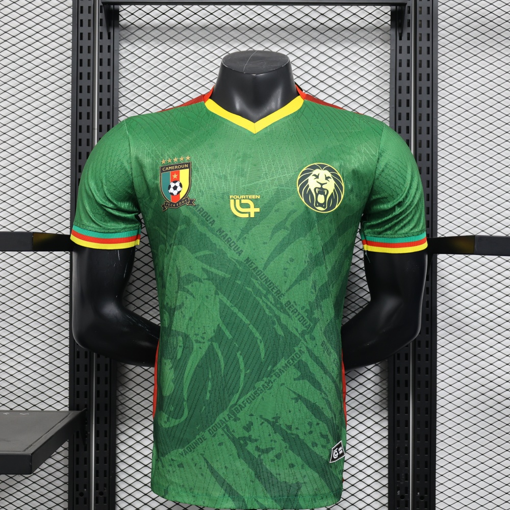 25-26 Cameroon Home Soccer Jersey Player Version