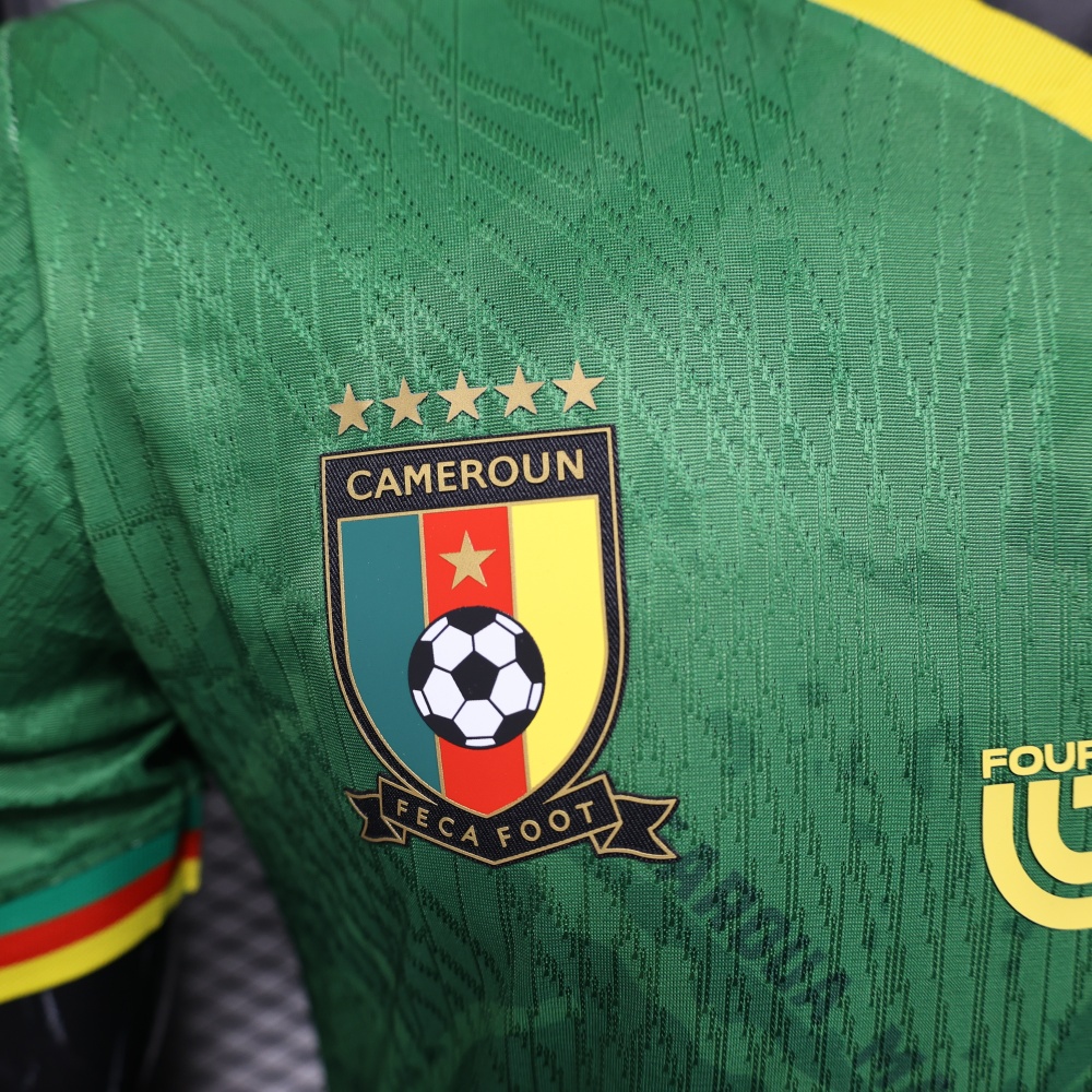 25-26 Cameroon Home Soccer Jersey Player Version