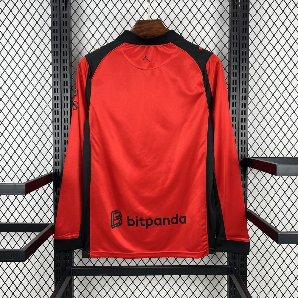 26-27 AC Milan Home Soccer Jersey Long Sleeve