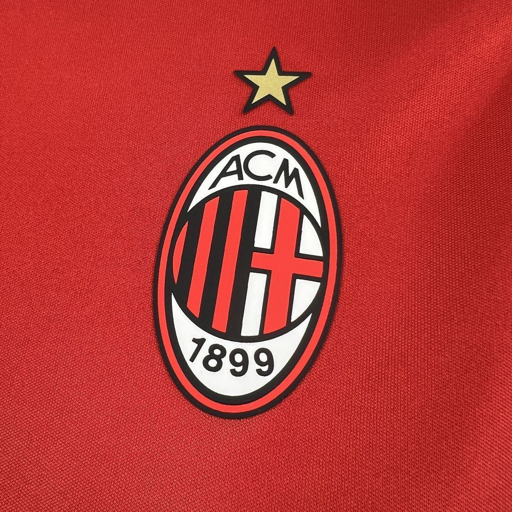 26-27 AC Milan Home Soccer Jersey Long Sleeve