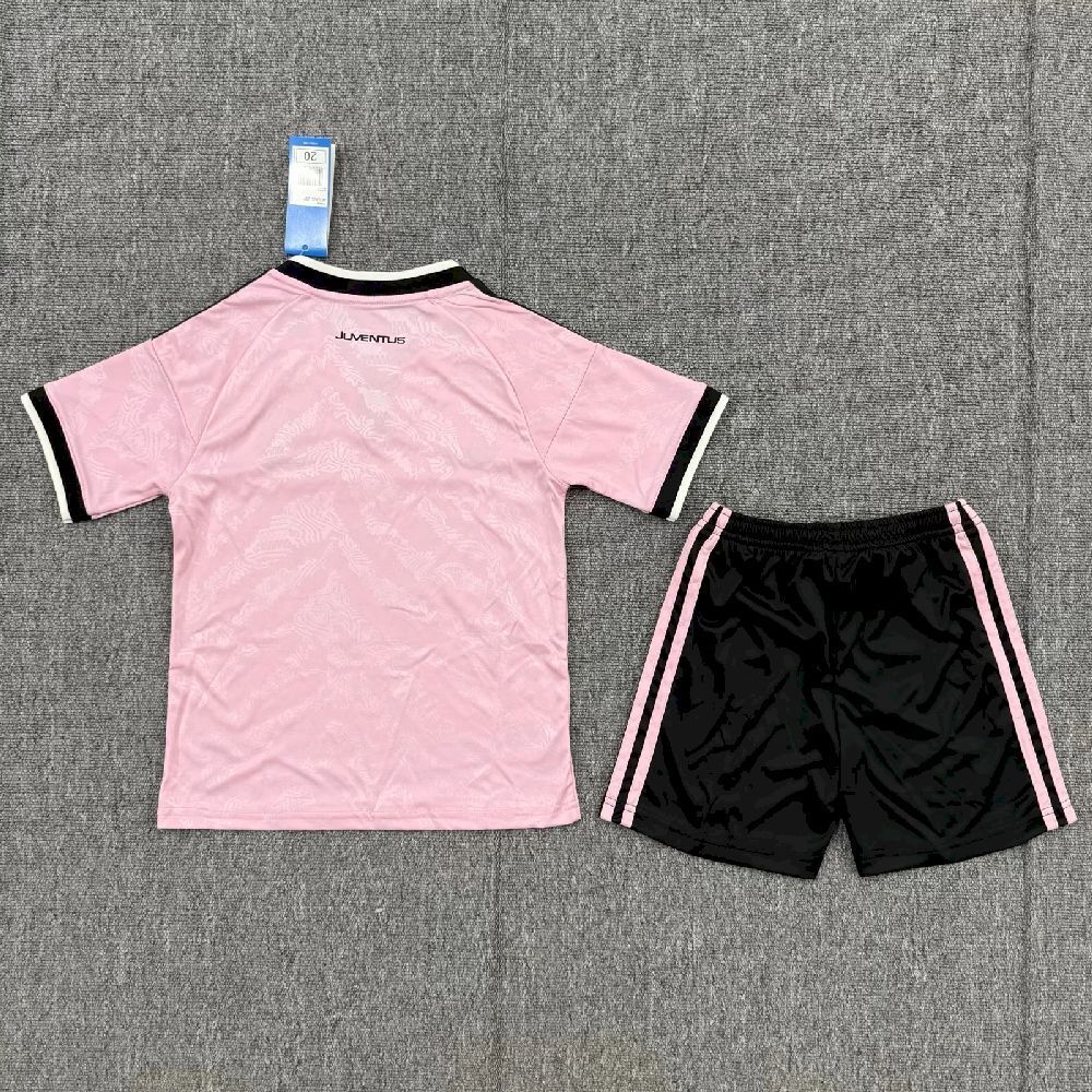 26-27 Juventus Away Soccer Kids Kit Jersey+Shorts