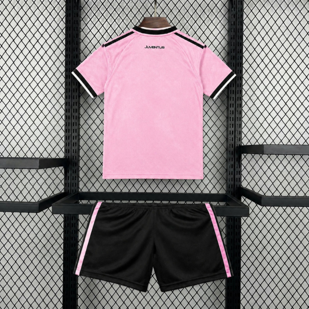 26-27 Juventus Away Soccer Kids Kit Jersey+Shorts