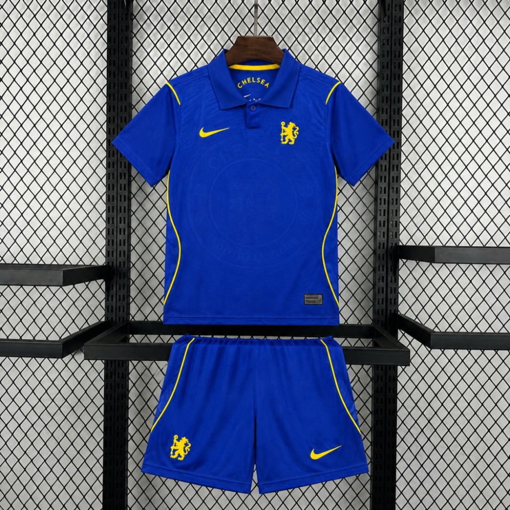 26-27 Chelsea Home Soccer Kids Kit Jersey+Shorts