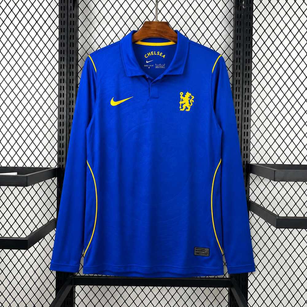 26-27 Chelsea Home Soccer Jersey Long Sleeve