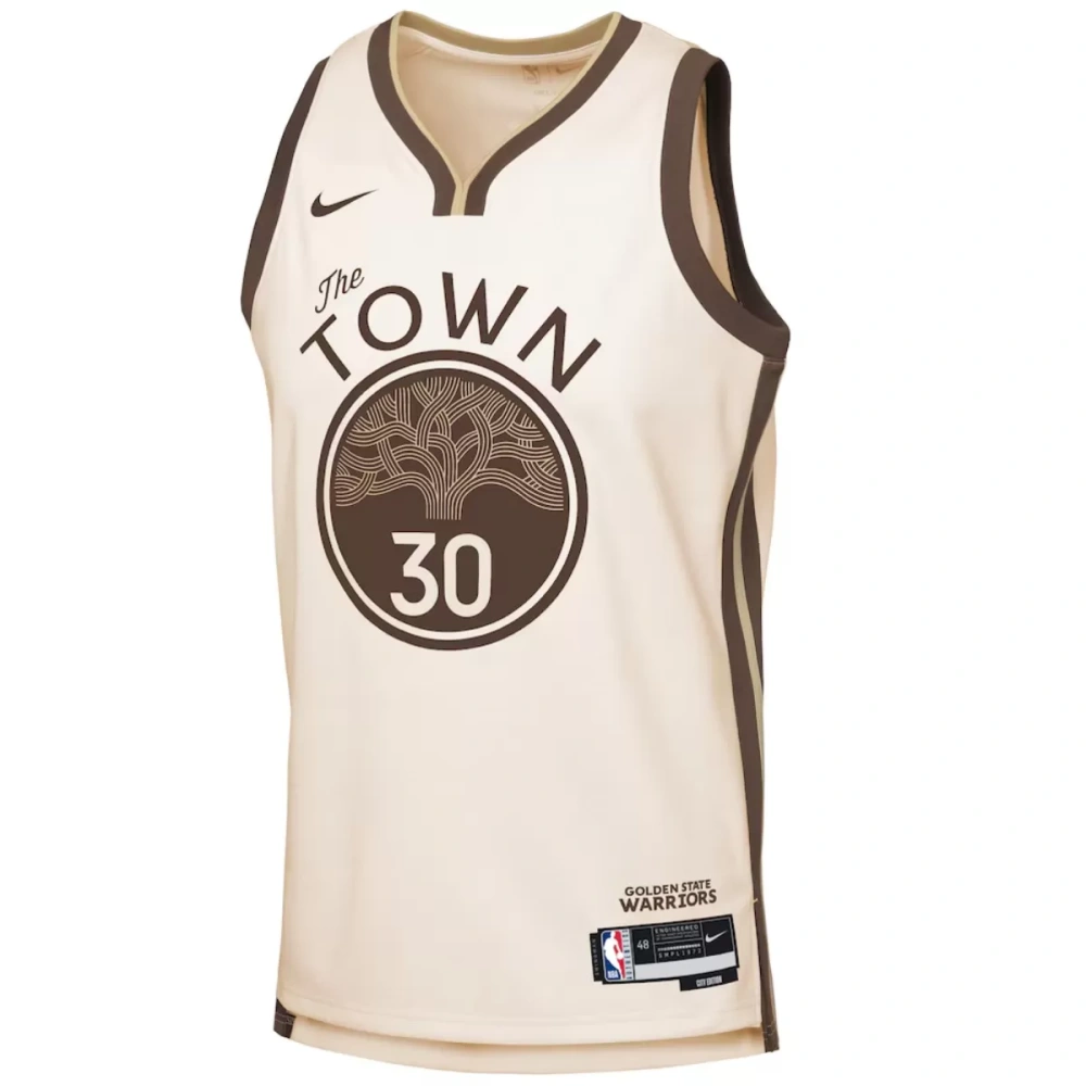 Unisex Golden State Warriors Stephen Curry #30 Nike Tan 2025/26 Swingman Jersey - City Edition