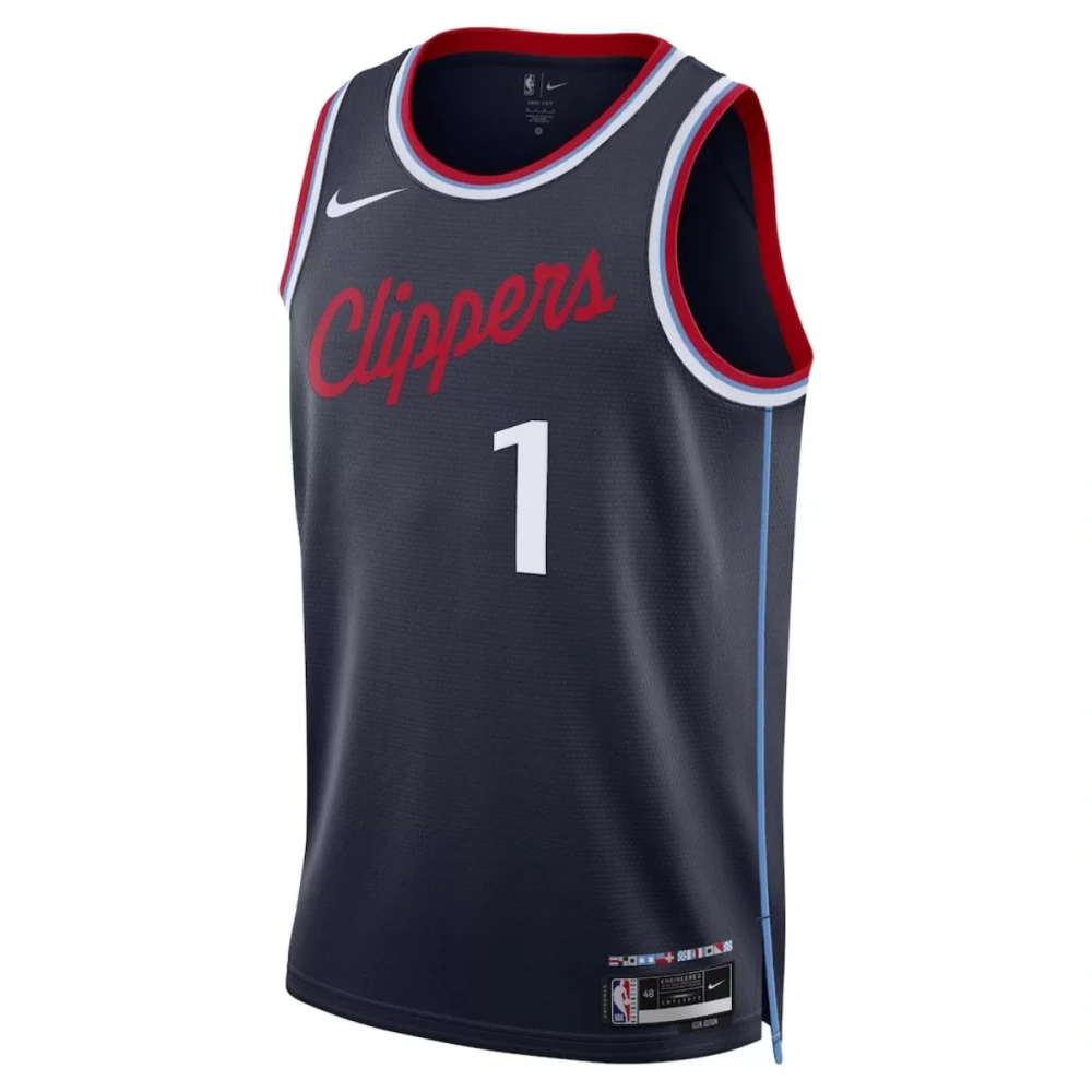 Unisex Los Angeles Clippers James Harden #1 Navy Swingman Jersey - Icon Edition