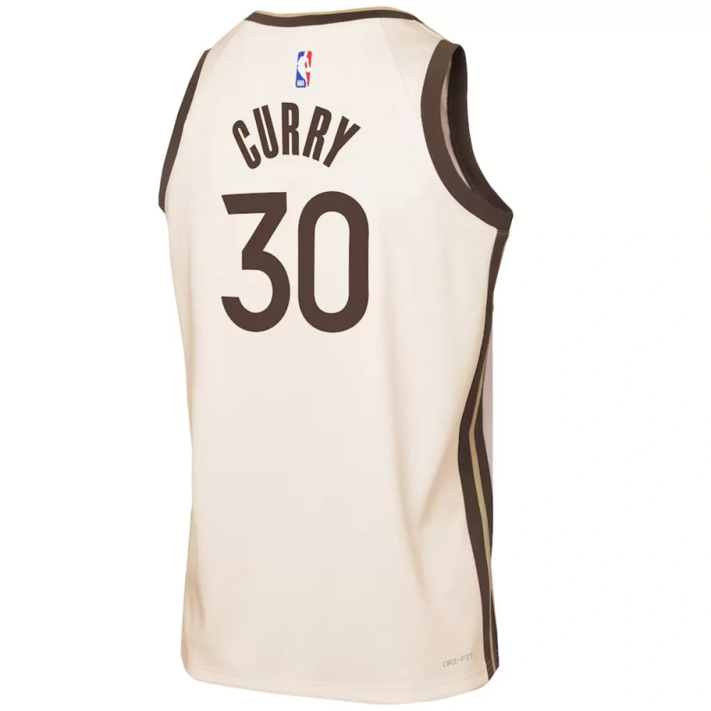 Unisex Golden State Warriors Stephen Curry #30 Nike Tan 2025/26 Swingman Jersey - City Edition