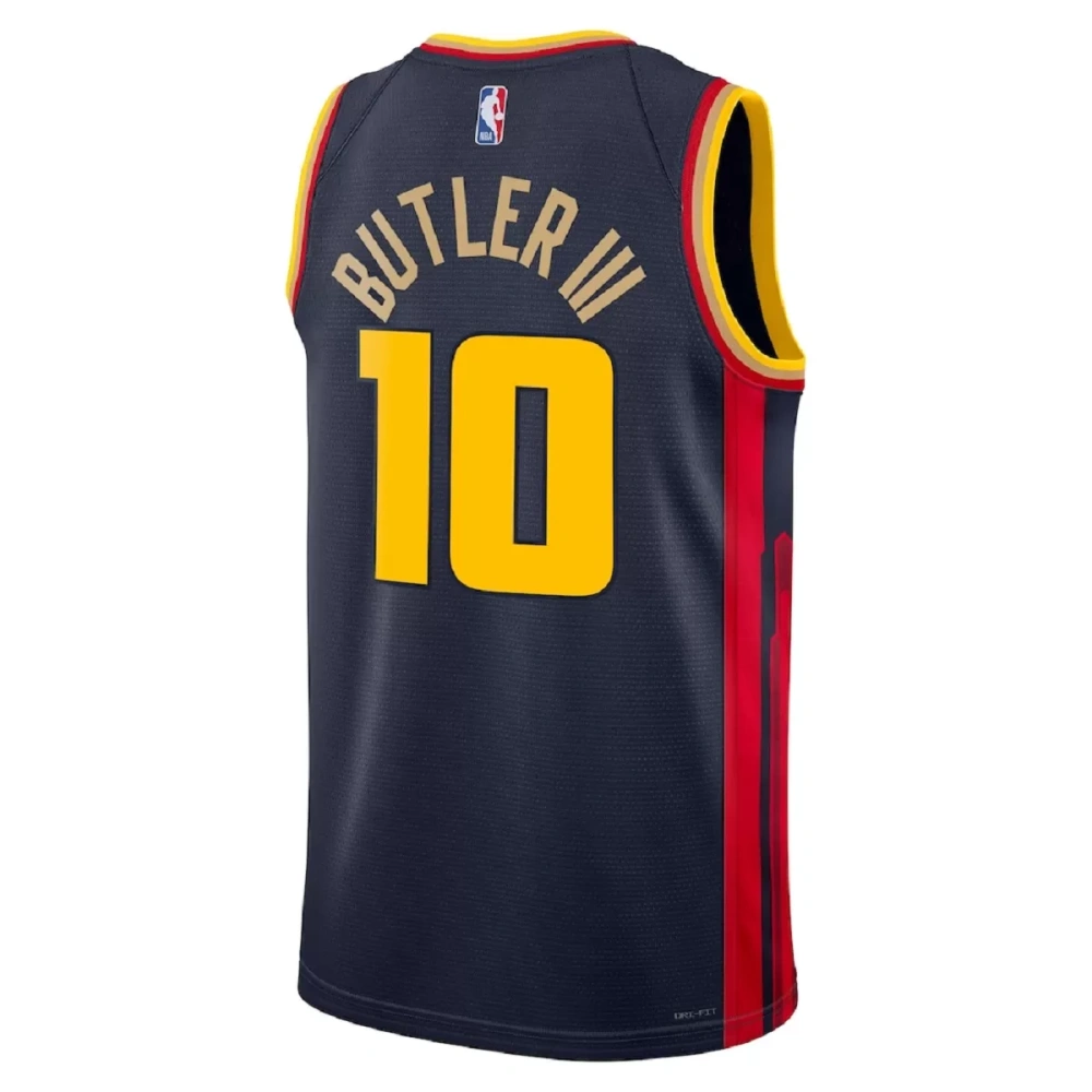 Unisex Golden State Warriors Jimmy Butler #10 Navy Swingman Jersey - City Edition