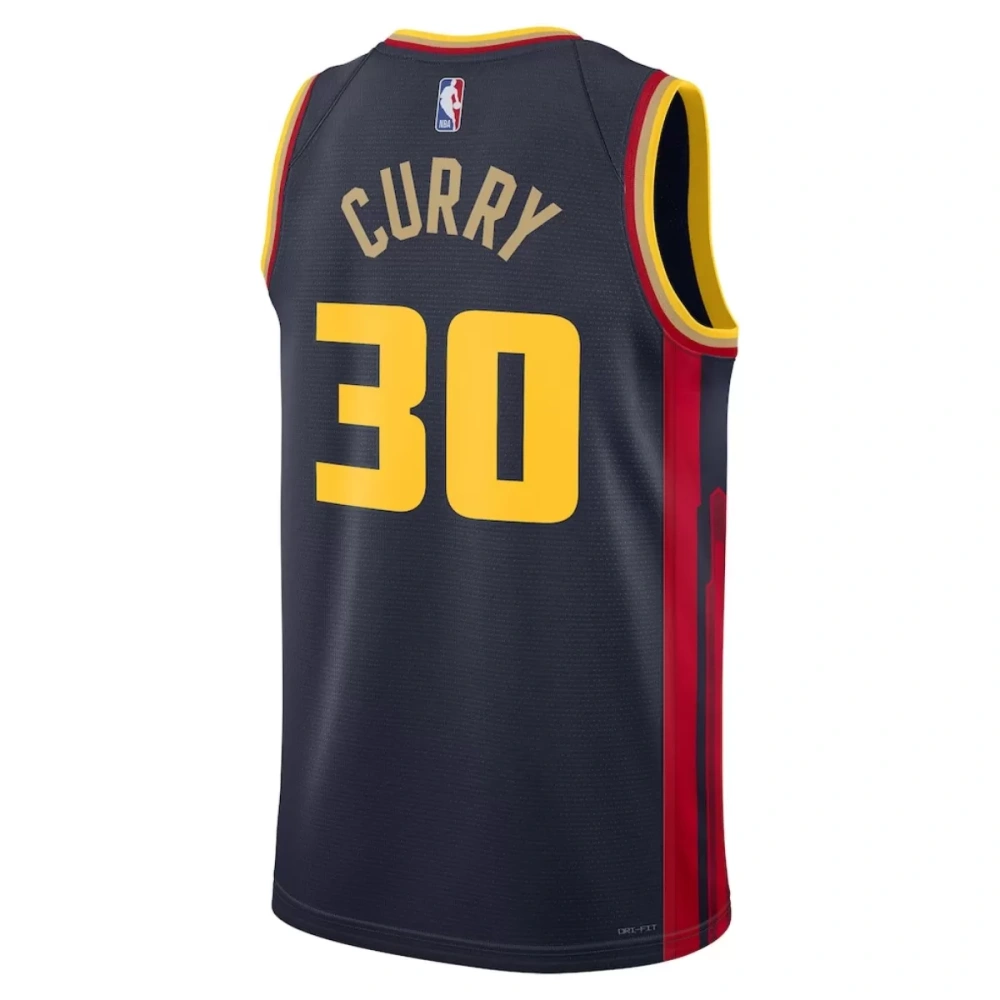 Unisex Golden State Warriors Stephen Curry #30 Navy Swingman Jersey - City Edition