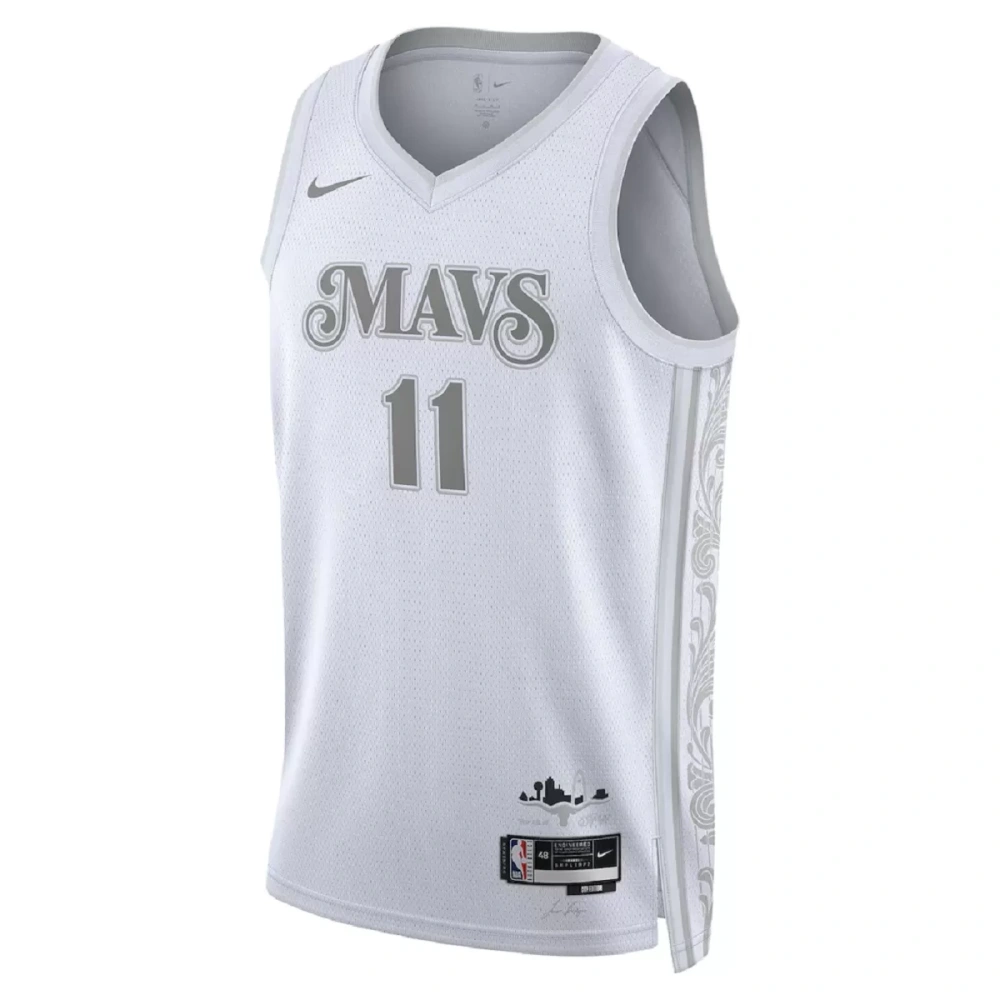 Unisex Dallas Mavericks Kyrie Irving #11 White Swingman Jersey - City Edition