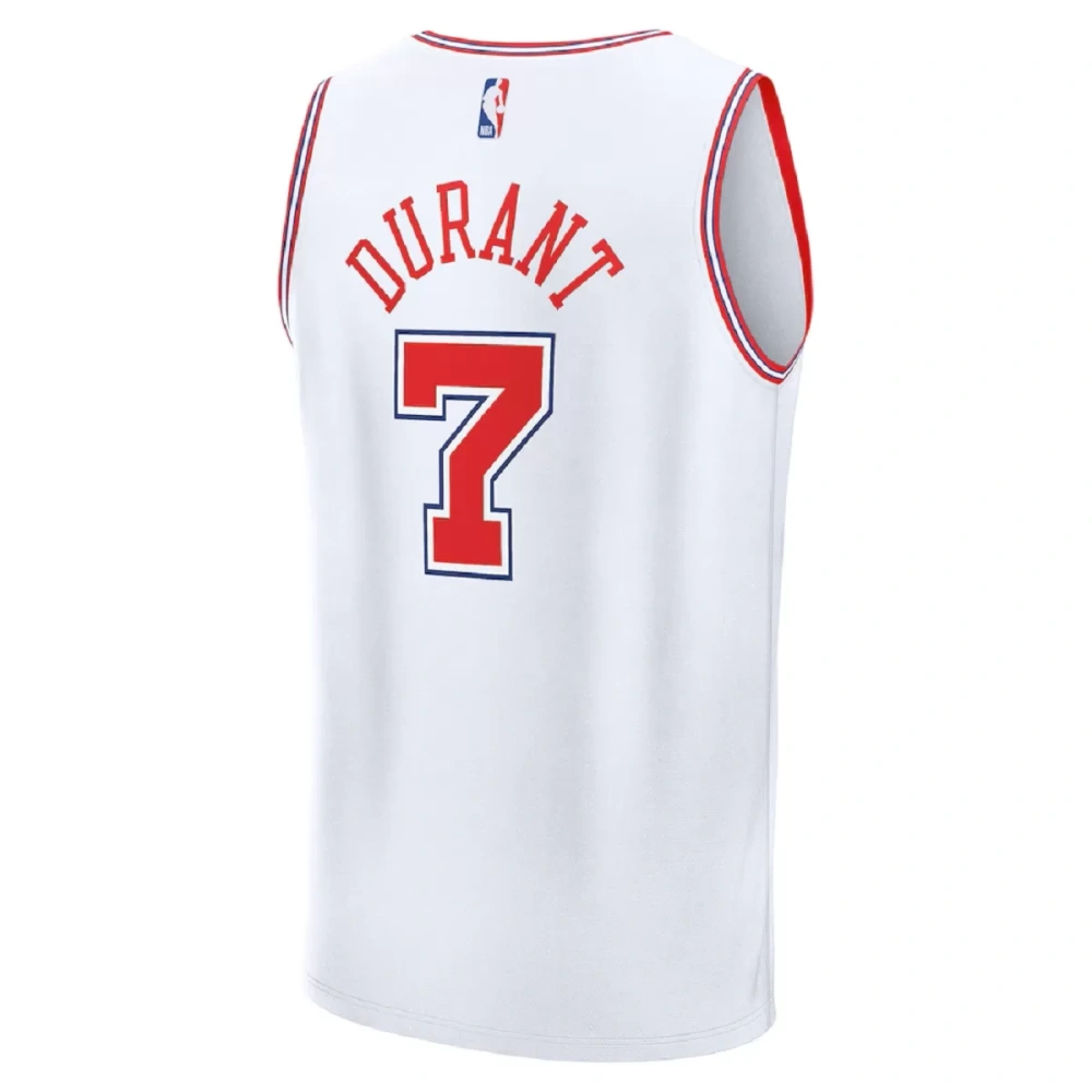Unisex Houston Rockets Kevin Durant #7 White Swingman Jersey 2025/26 - City Edition