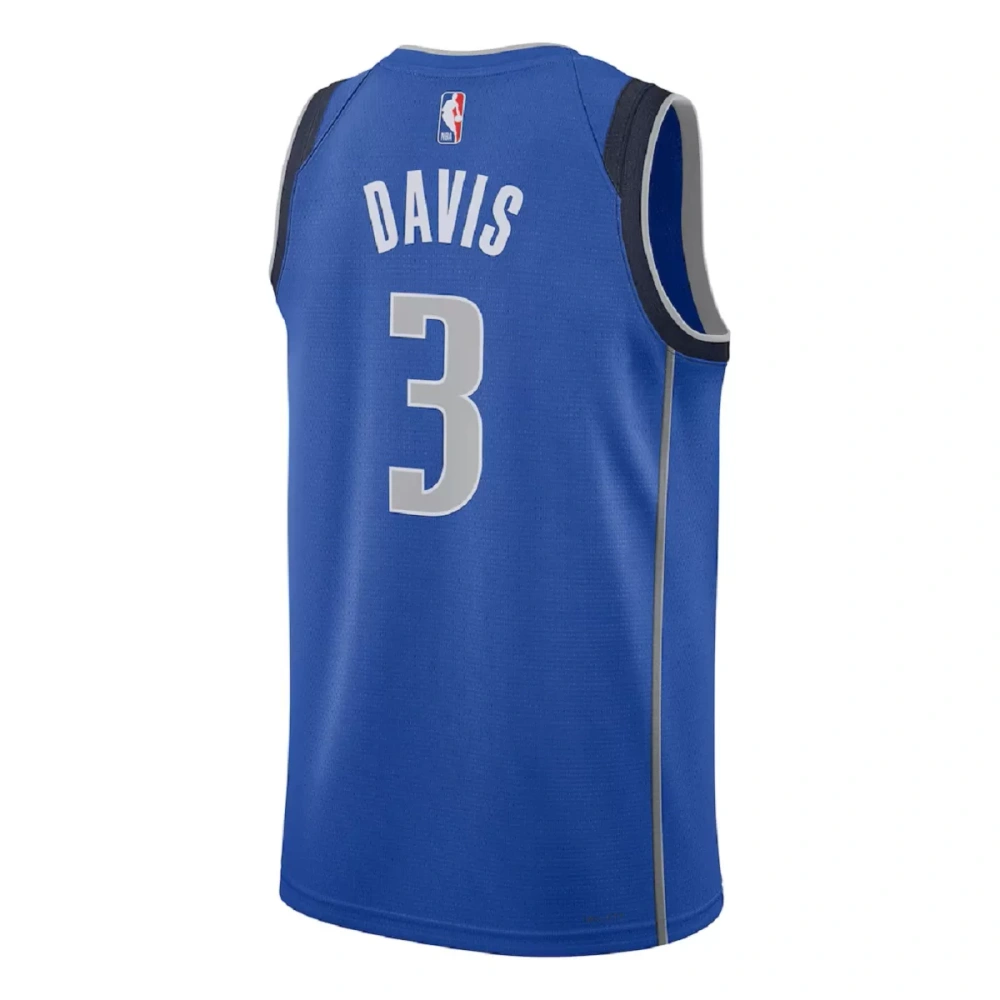 Unisex Dallas Mavericks Anthony Davis #3 Blue Swingman Jersey - Icon Edition