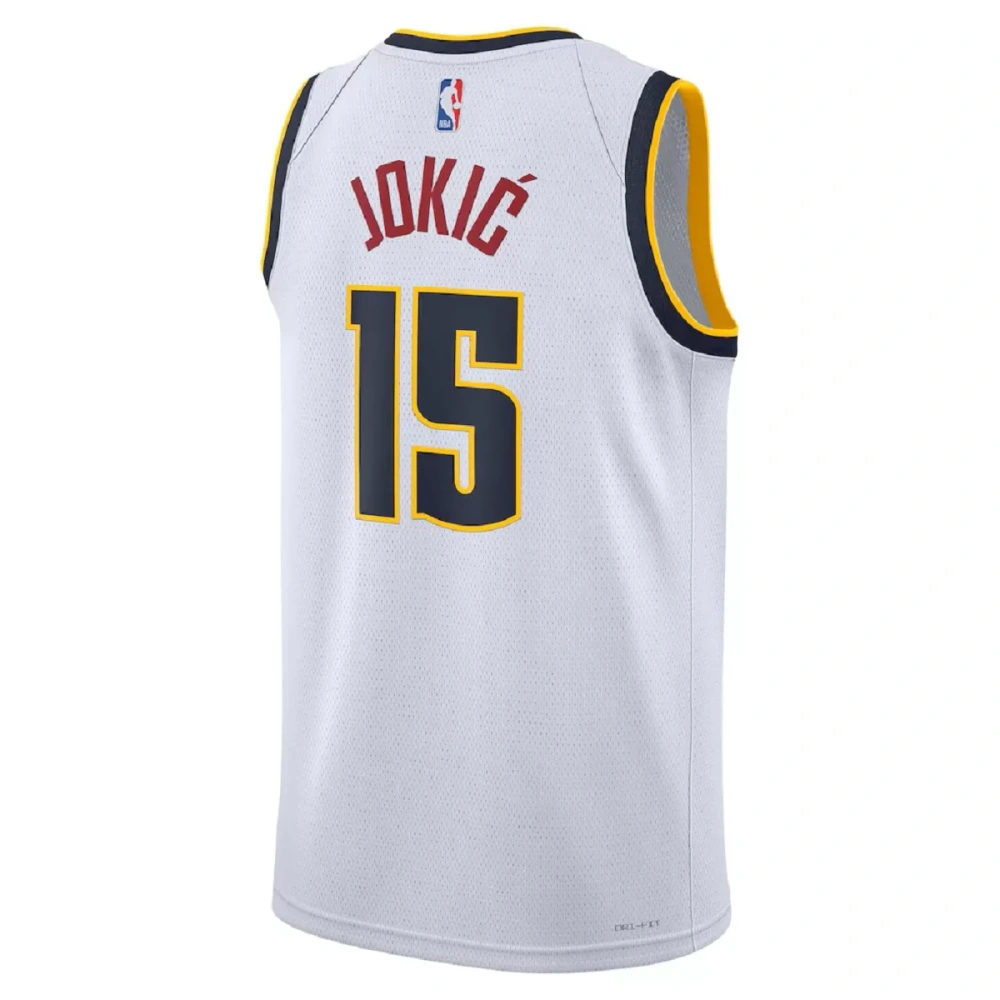 Unisex Denver Nuggets Nikola Jokić #15 White Swingman Jersey - Association Edition