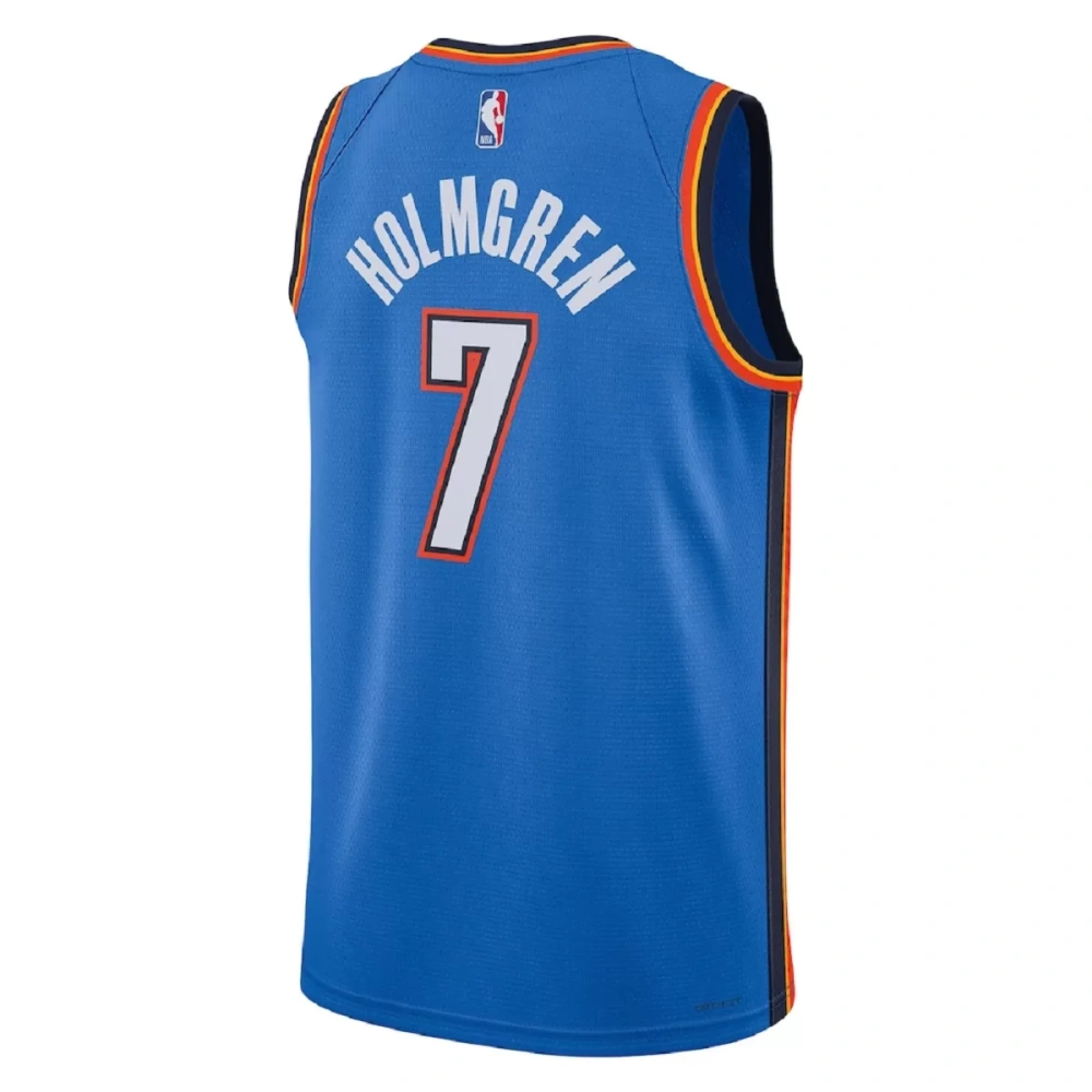 Unisex Oklahoma City Thunder Chet Holmgren #7 Blue Swingman Jersey - Icon Edition