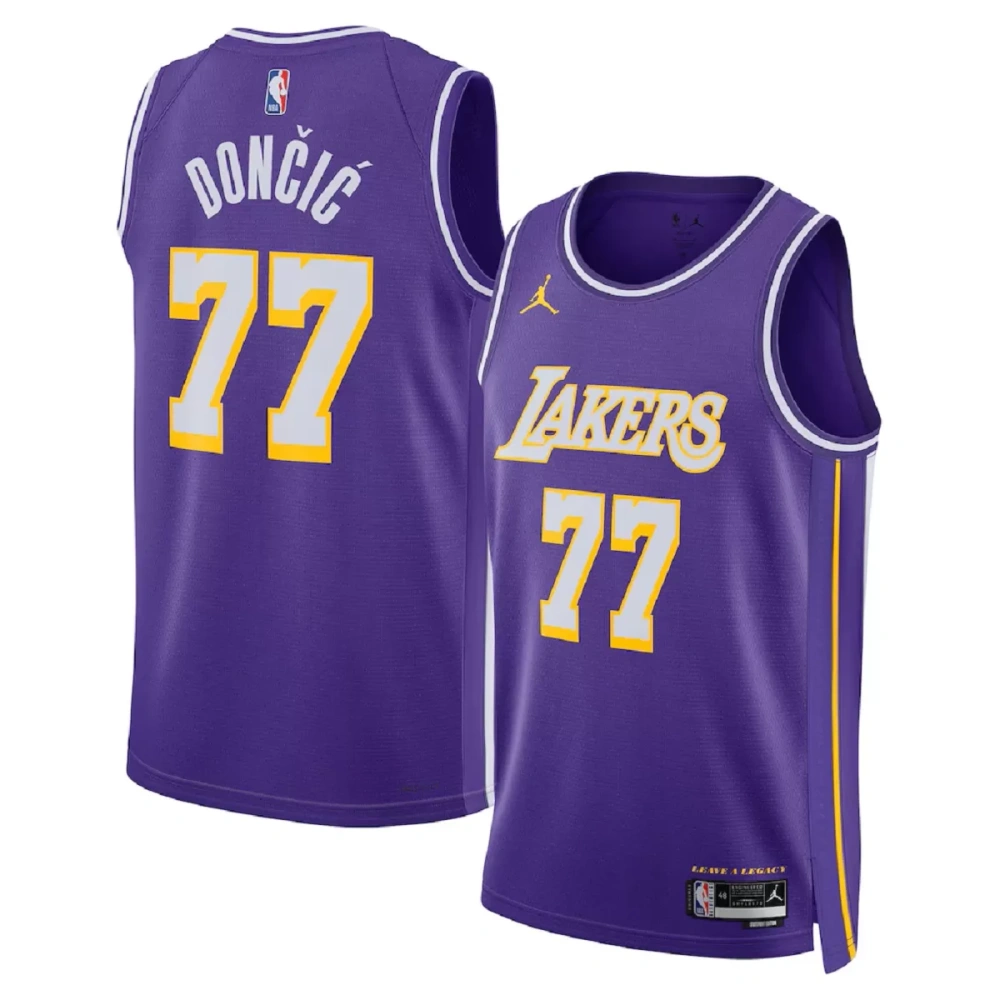 Unisex Los Angeles Lakers Luka Dončić #77 Purple Swingman Jersey - Statement Edition