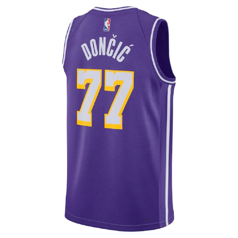 Unisex Los Angeles Lakers Luka Dončić #77 Purple Swingman Jersey - Statement Edition