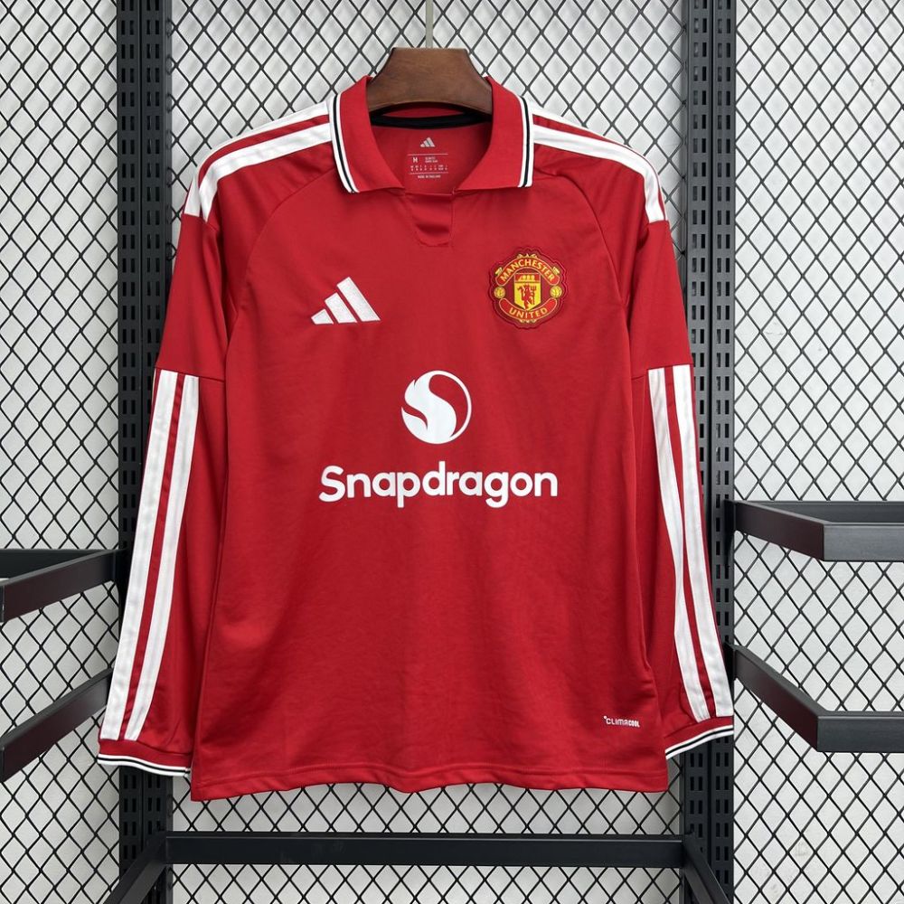 26-27 Manchester United Home Soccer Jersey Long Sleeve