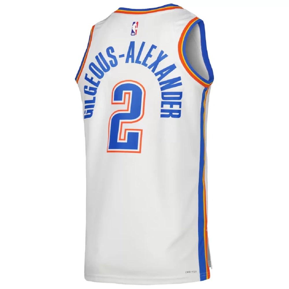 Unisex Oklahoma City Thunder Shai Gilgeous-Alexander #2 White Swingman Jersey - Association Edition