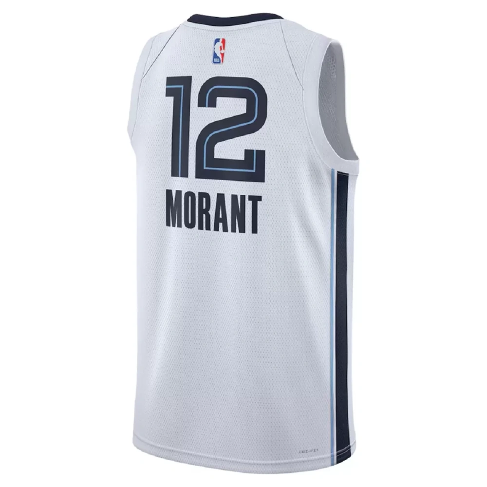 Unisex Memphis Grizzlies Grizzlies Ja Morant #12 White Swingman Jersey - Association Edition